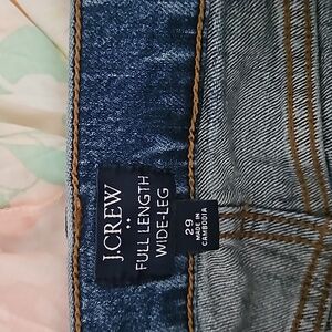 J Crew Wide Leg Jeans size 29